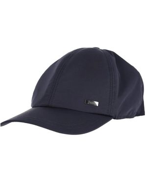 Herno Accessoires ,Blauw ,Katoen Technische Baseball Cap Van Stof