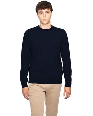 Alpha Studio Round-Neck Knitwear - Blue