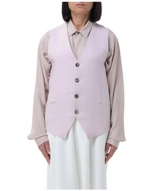 Ami Paris Rosa Weste Mit V-Ausschnitt - Lila