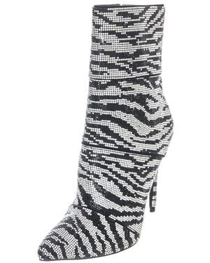 Steve Madden Zebra Print Enkellaars - Grijs