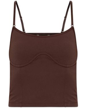 Rethinkit Studios Tops ,Bruin ,Leer Camisole Top