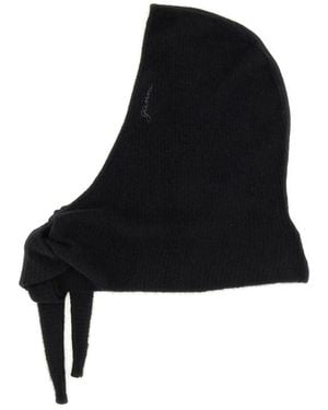 Ganni Soft Wool Balaclava - Zwart