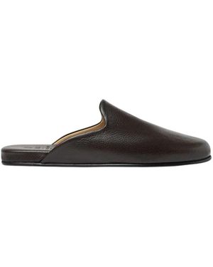 SCAROSSO Schoenen ,Bruin ,Leer Atlas Travel Slipper