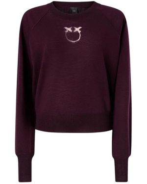 Pinko Love Birds Crewneck - Lila