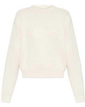 Versace Round-Neck Knitwear - White