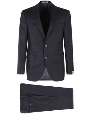Corneliani Single Breasted Suits - Blu