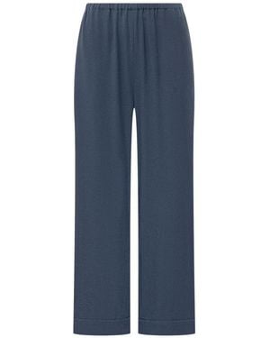 Emporio Armani Wide Trousers - Blue