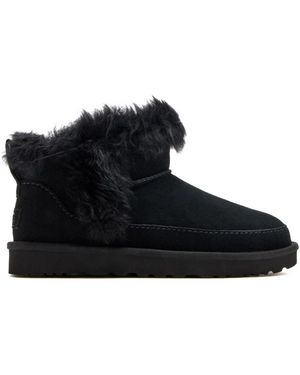 UGG Schoenen ,Zwart ,Leer Klassieke Ultra Mini Chalet Boot