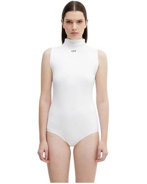 Off-White c/o Virgil Abloh Stamp Ripp-Bodysuit - Weiß
