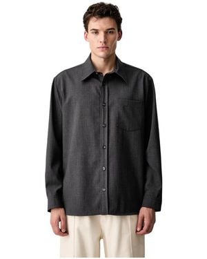 A.P.C. Overhemden ,Grijs ,Casual Shirts - Zwart
