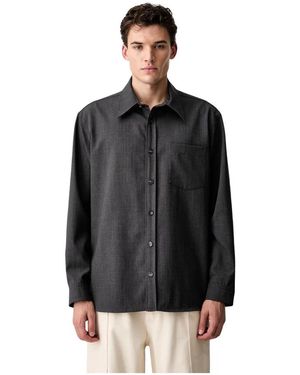 A.P.C. Overhemden ,Grijs ,Casual Shirts - Zwart