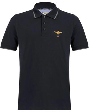 Aeronautica Militare Polo Shirts - Black