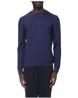 Fay Truien & Vesten ,Blauw ,Wol Crew Neck Sweater