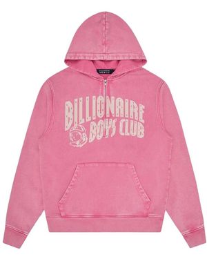 BBCICECREAM Arch Logo Half Zip Popover Hood - Roze