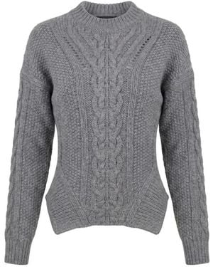 Dondup Rundhals-Strickware - Grau