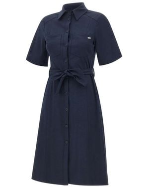 Kaos Shirt Dresses - Bleu