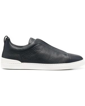 ZEGNA Triple Stitch Sneakers - Blau
