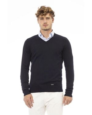 Baldinini V-Neck Knitwear - Blue