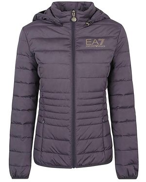 EA7 Graue Mäntel Für Frauen - Lila