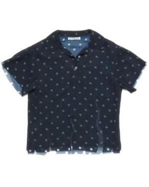Acne Studios Polo Shirts - Blue