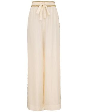 Zimmermann Wide Trousers - Natural