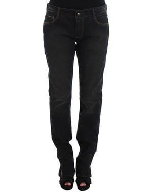Ermanno Scervino Jeans deovio de algodón de lavado - Negro