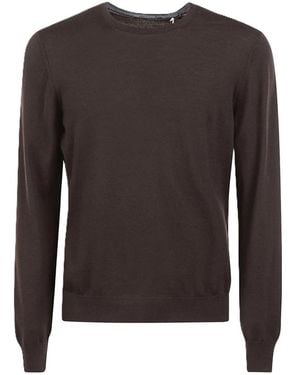 Paolo Fiorillo Round-Neck Knitwear - Marrone