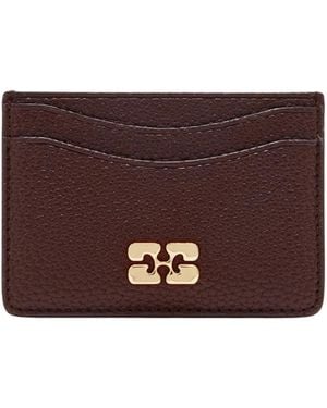 Ganni Wallets & Cardholders - Marrone