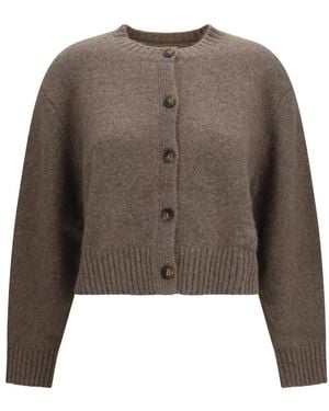 Loulou de Saison Remus Cardigan Van Wolmix - Bruin
