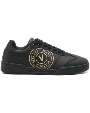Versace Jeans Couture Sports Shoes With Logo - Black