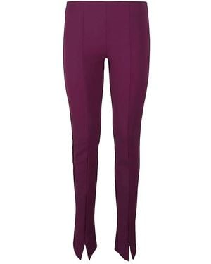 パンツ SPORTMAX Chocolate Stretch Nylon Skinny Ricetta Pant Sportmax Ricetta skinny trousers | REVERSIBLE