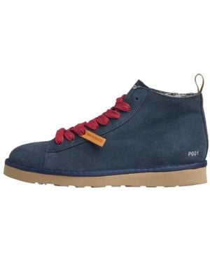 Pànchic Lace-Up Boots - Blue