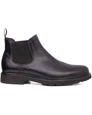 Callaghan Leder Slip-On Stiefel Mit Elastik - Schwarz