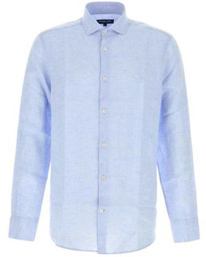 Frescobol Carioca Antonio Linnen Shirt - Blauw