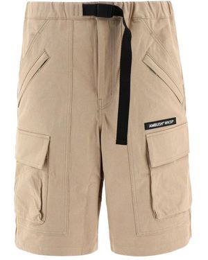Ambush Bermuda shorts aus baumwolle mit taschen - Natur