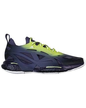 adidas By Stella McCartney Grün-Blaue Mesh Low-Top Sneakers
