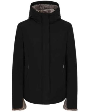 Suns Minimal Puffer Jacket - Zwart