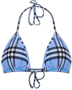 Burberry Sadie Bikini Top - Blau