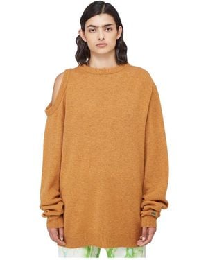 Aries Round-Neck Knitwear - Marrón