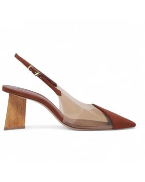 SCHUTZ SHOES Slingback Pumps - Braun