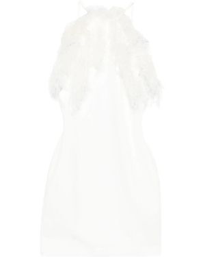 The Attico Kleedjes ,Wit ,Polyester Cady Mini Jurk
