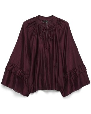 Vero Moda Ruche Top - Paars