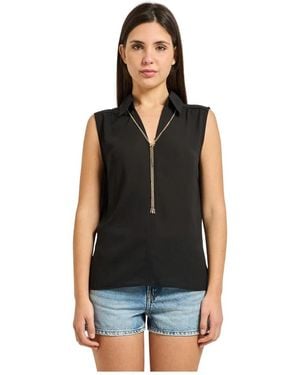 Relish Sleeveless Tops - Negro