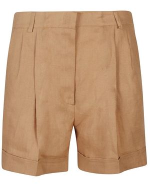 ACTUALEE Korte Broeken ,Linnen Linnen Shorts - Naturel