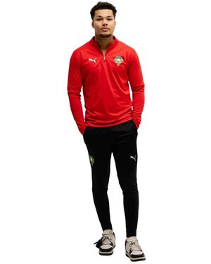 PUMA Fitness ,Veelkleurig ,Katoen Marokko Teamfinal Trainingspak Rood 2025/2026
