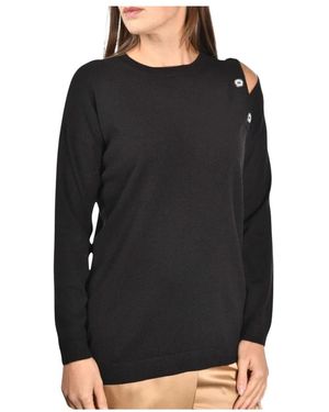 Gran Sasso Rundhals-Strickpullover Aus Kaschmir-Mischung - Schwarz