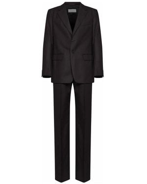 Dries Van Noten Single Breasted Suits - Black