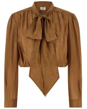 Saint Laurent Blouses - Brown