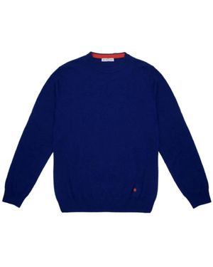 Manuel Ritz Round-Neck Knitwear - Bleu
