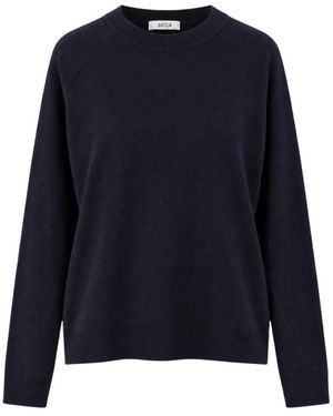 Jucca Rundhals-Strickware - Blau